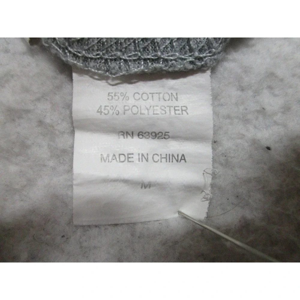 Silver Lake Shirt Mens Medium Gray Henley‎ Short Sleeve Raglan Cotton Blend